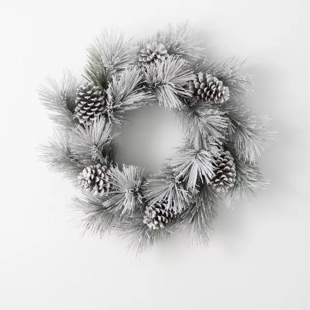 Sullivans Flocked Pine Wreath 26"H Green | Target