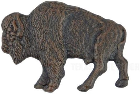 generic American Bison Buffalo Wall Decor Plaque Cast Iron Figurine Rustic Brown 7 x 5 -bungapepa... | Amazon (US)