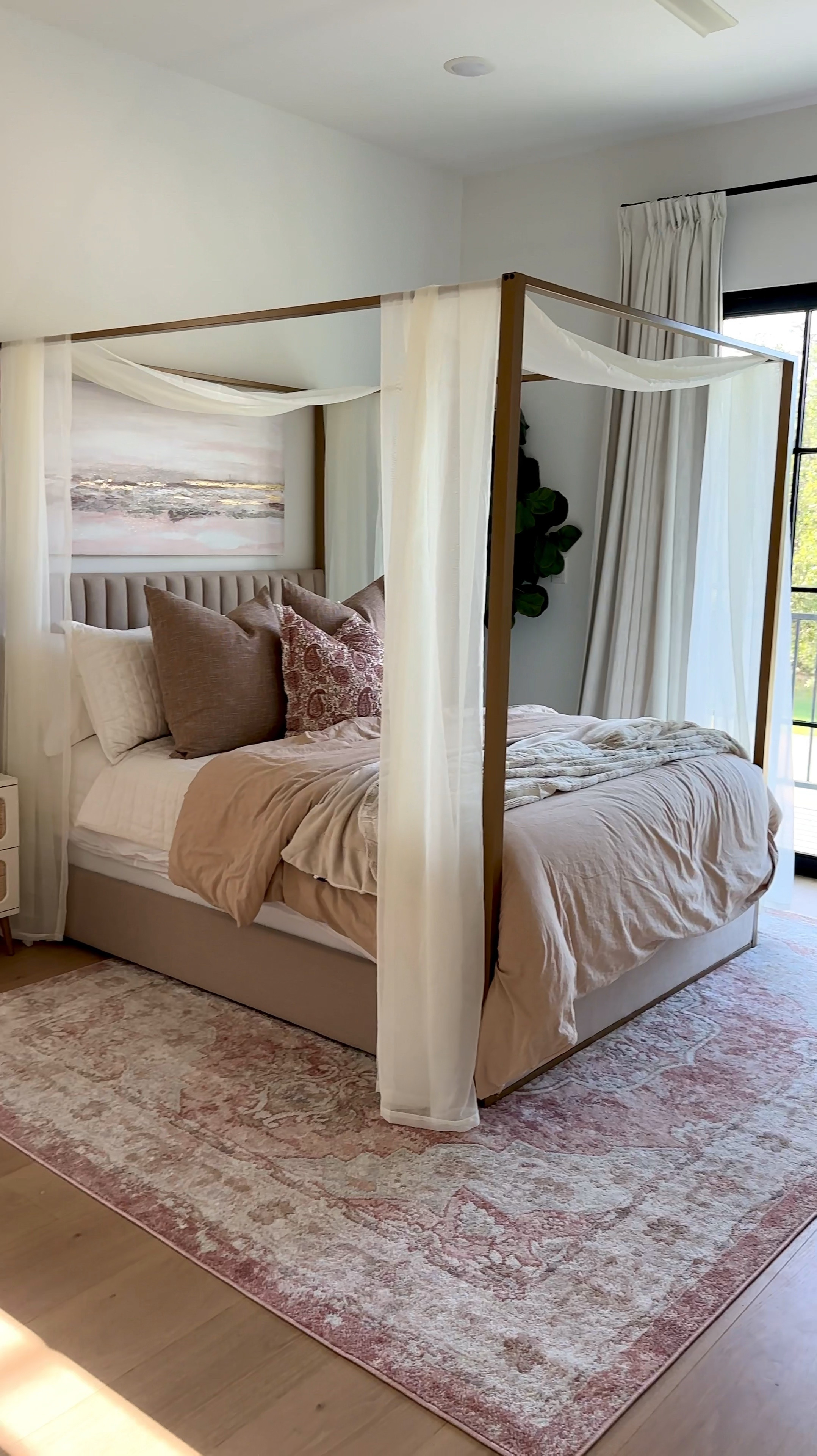 Girls canopy bed + rug + blackout curtains + floor mirror + dresser + night stand

#LTKKids #LTKHome #LTKVideo