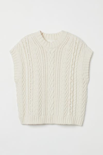 Cable-knit Sweater Vest | H&M (US + CA)