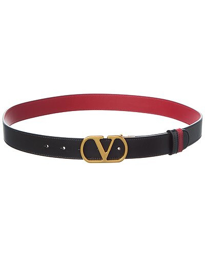 Valentino VLogo Signature Reversible Leather Belt | Gilt & Gilt City