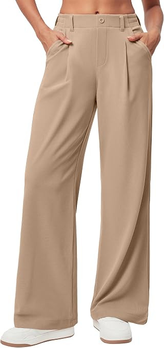 Ewedoos Wide Leg Dress Work Pants for Women Business Casual Office Outfits | Amazon (US)