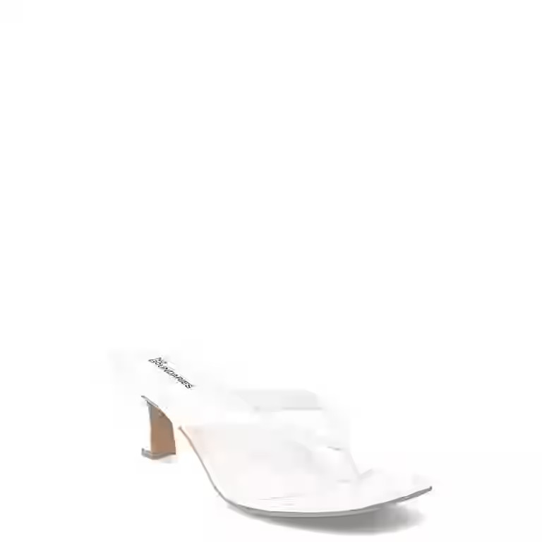 No Boundaries Women's Kitten Heel Thong Sandal | Walmart (US)