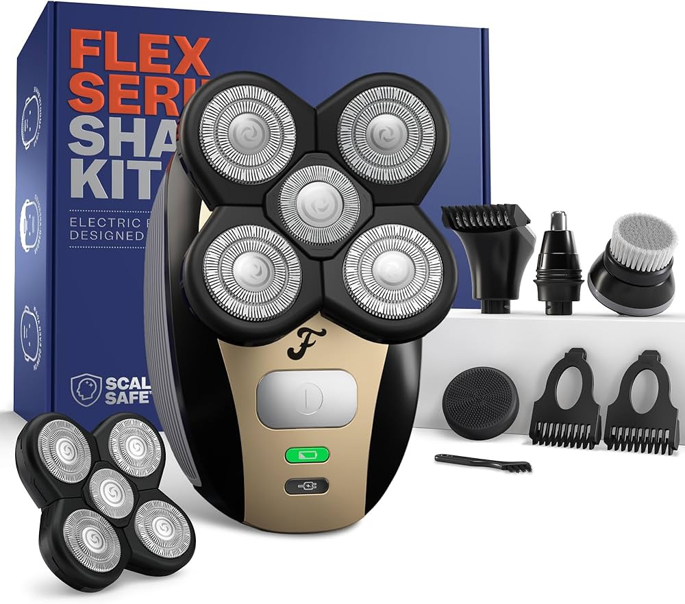 Freebird Electric Head & Body Hair Shaver - Mens Cordless Waterproof Razor with Rotary Blades (Fl... | Amazon (US)