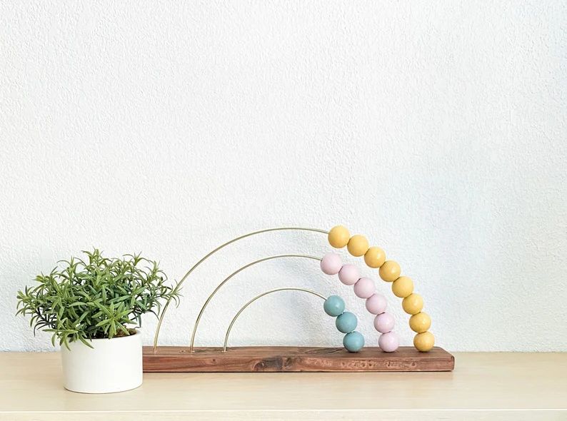 Medium/Rainbow abacus/rainbow toy/Montessori toy/first | Etsy | Etsy (US)