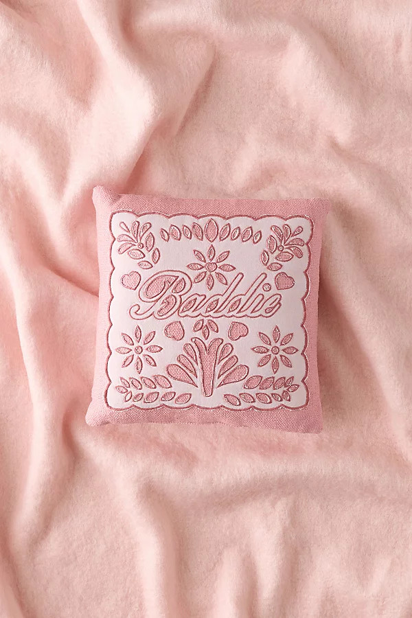 Cheeky Doily Throw Pillow in Baddie at Urban Outfitters | Urban Outfitters (US and RoW)