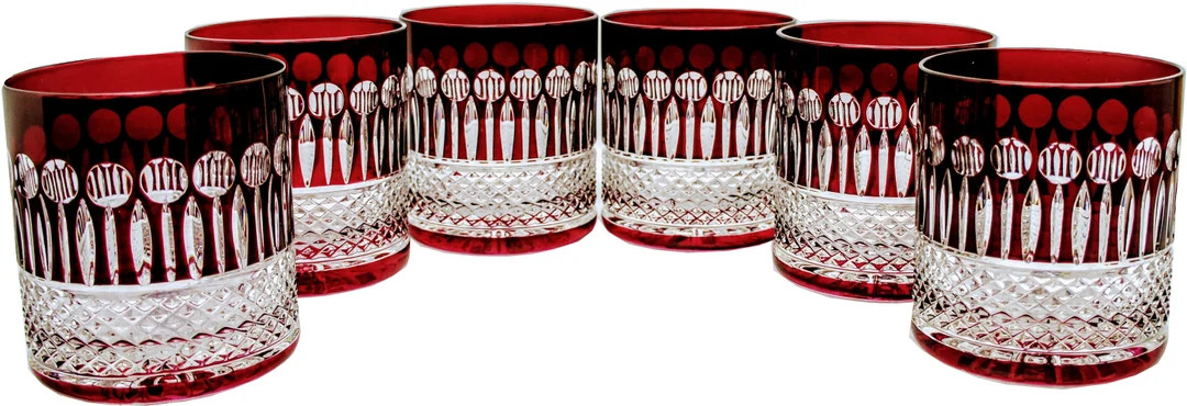 Vasos De Cristal Rubí Para Whisky 350ml Paris 6 Uds - Etsy | Etsy (US)