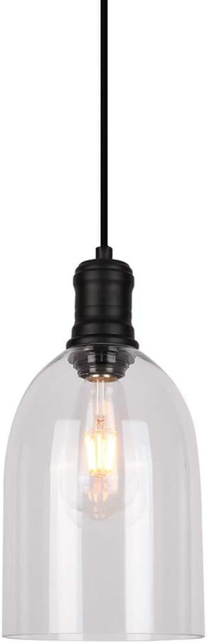 Pendant Light Fixtures, RUNNLY Pendant Lighting Industrial Adjustable Height Vintage Hanging Pend... | Amazon (US)