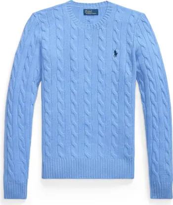 Polo Ralph Lauren Cable Wool & Cashmere Crewneck Sweater | Nordstrom | Nordstrom