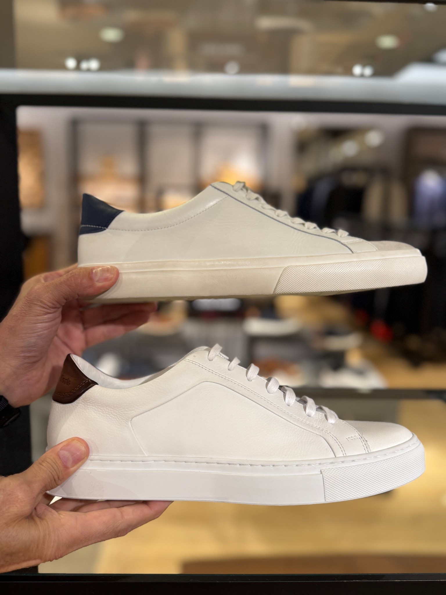 Having a white leather “fashion sneaker” has become a staple in a stylish man’s wardrobe (or at least it should be). 

While they look the same, material and construction (and price point) is different. Which do you choose? Top or bottom…and why? 



#LTKShoeCrush #LTKMens #LTKOver40