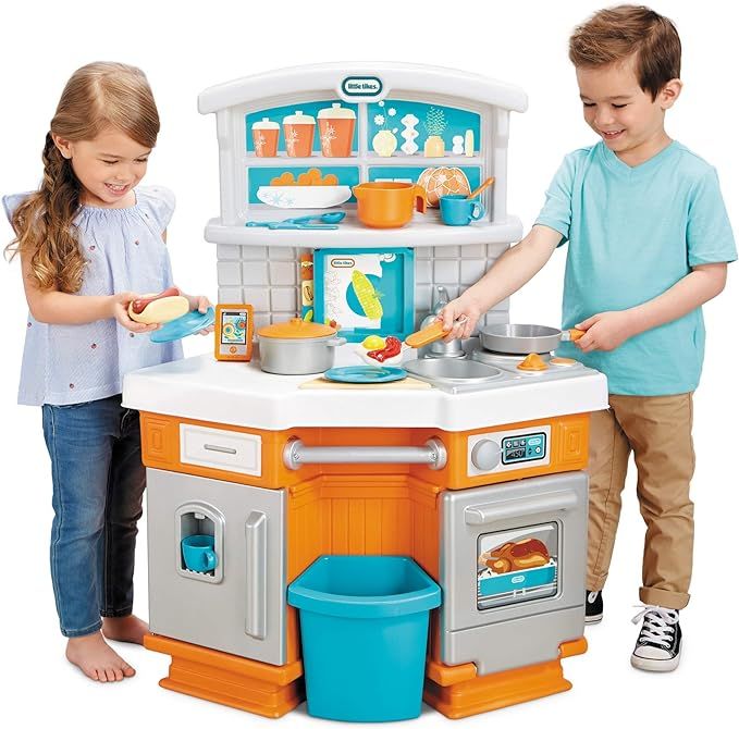 Little Tikes Home Grown Kitchen - Role Play Realistic Kitchen Real Cooking & Water Boiling Sounds... | Amazon (US)