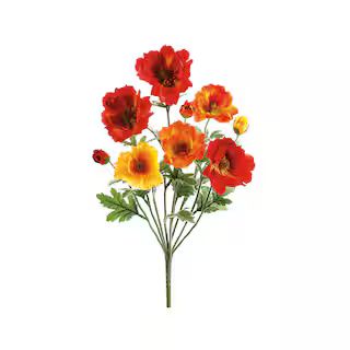Red, Yellow & Orange Poppy Bush | Michaels Stores