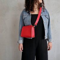 Vegan Leather Fanny Pack, Belt Bag, Zipper Convertible Chest Bag With Removable Strap, Waist Bag, Bu | Etsy (US)
