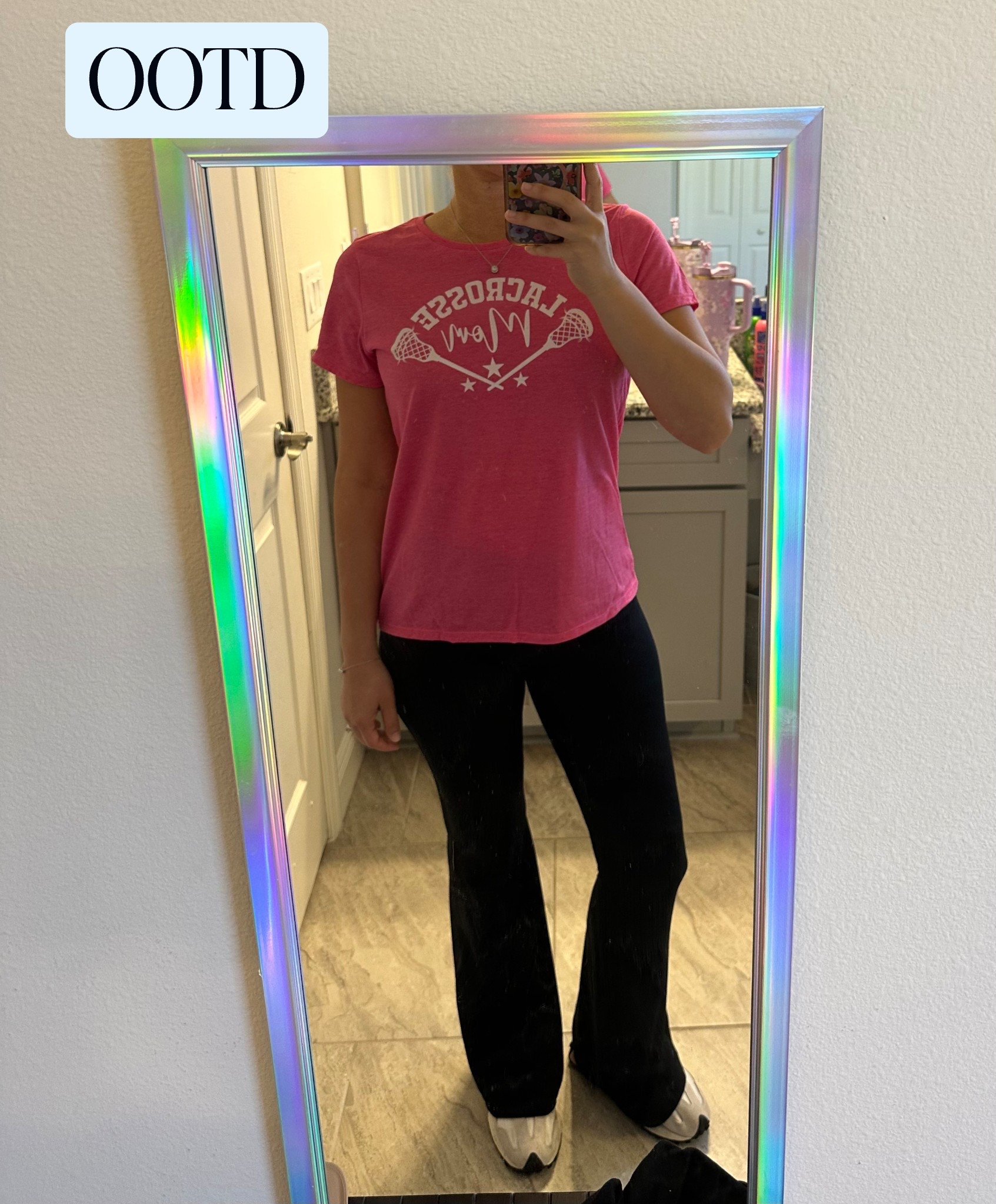 OOTD- off to my girls Lacrosse 🥍 games. Wearing my new favorite flare leggings. These are so soft and stretchy and I love the hidden pocket in the back. 

#LTKActive #LTKFindsUnder50 #LTKStyleTip