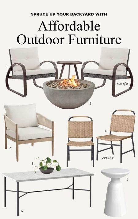 Spruce up your patio with these outdoor furniture and decor ideas including the bestselling outdoor dining set from Target. 🎯 comfortable outdoor lounge chair and fire pit for cool summer nights. #target #circleweek #home #interiordesign #outdoor #patio #decor 

#LTKsalealert #LTKxTarget #LTKhome