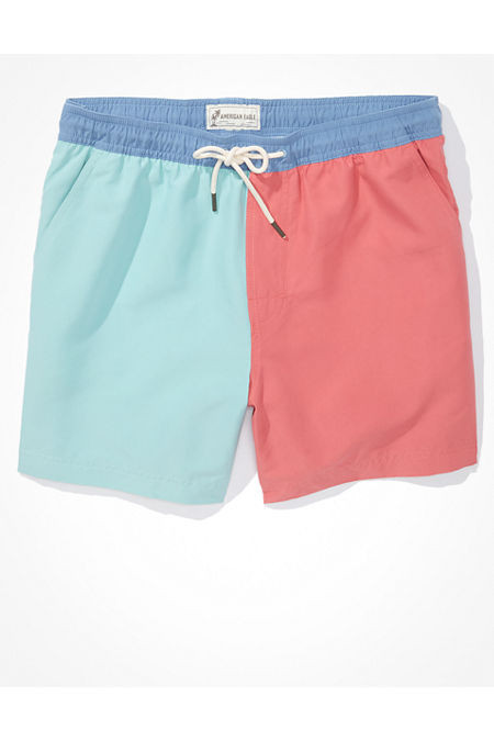 AE 5.5" Colorblock Swim Trunk | American Eagle Outfitters (US & CA)