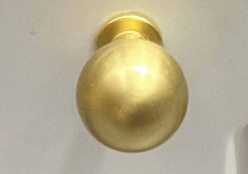 Gold orb knob to update your bathroom or kitchen cabinet  

#LTKOver40 #LTKStyleTip #LTKHome