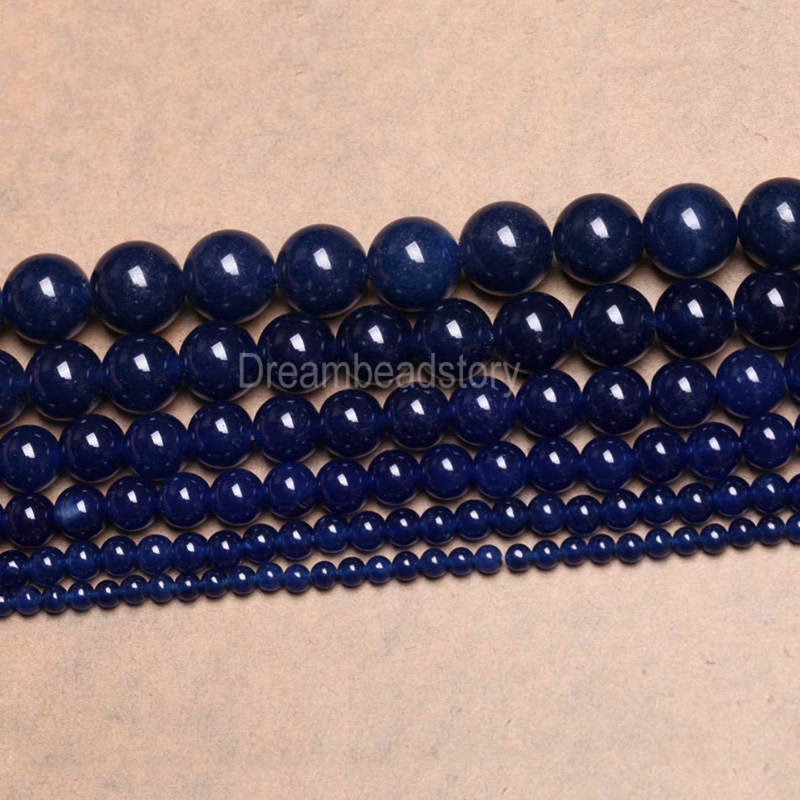 Dark Blue Chalcedony Beads, Blue Stone Beads, Round Dark Blue Beads Stone, 4 6 8 14mm Stone Beads... | Etsy (Global)
