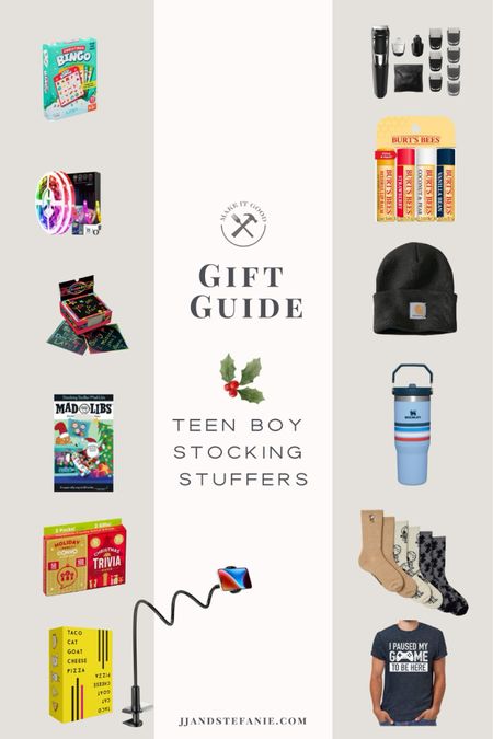 GIFT GUIDE * Teen Boy Stocking Stuffers!  

I have been doing stocking stuffers for teen boys for a lot of years. These are always a big hit!

#LTKHoliday #LTKGiftGuide #LTKmens