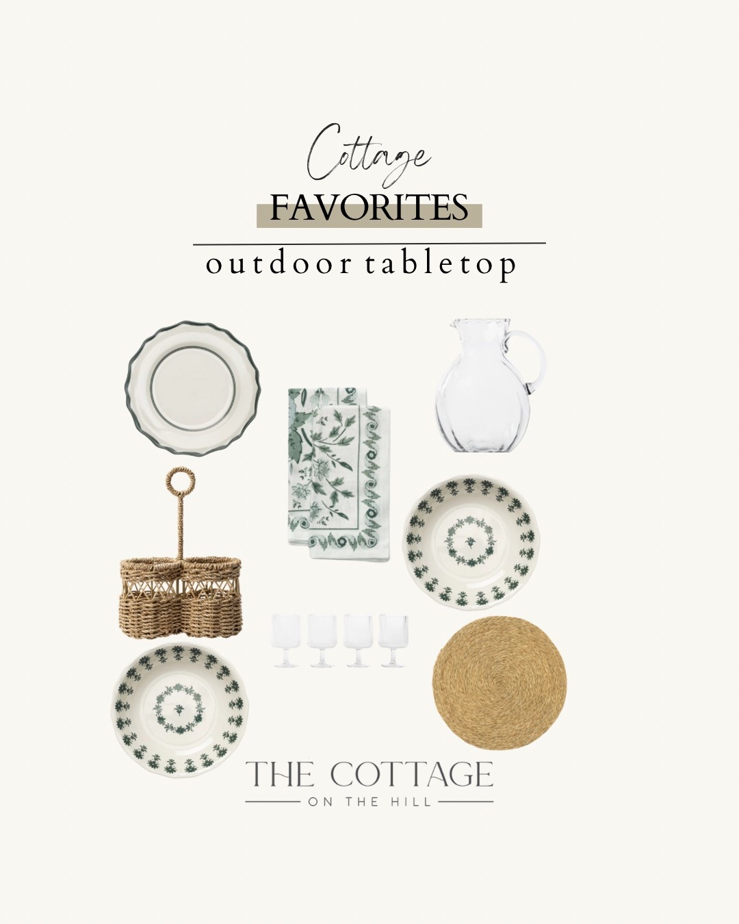 Cottage favorites: outdoor tabletop 

#LTKHome #LTKStyleTip