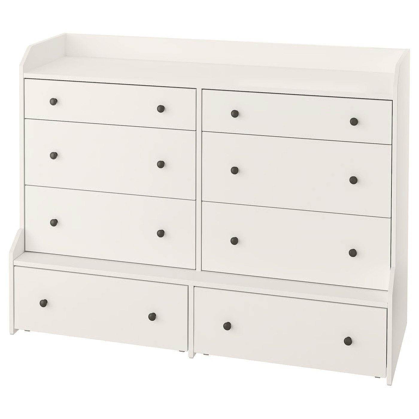 HAUGA 8-drawer dresser, white, 54 3/8x41 " | IKEA US