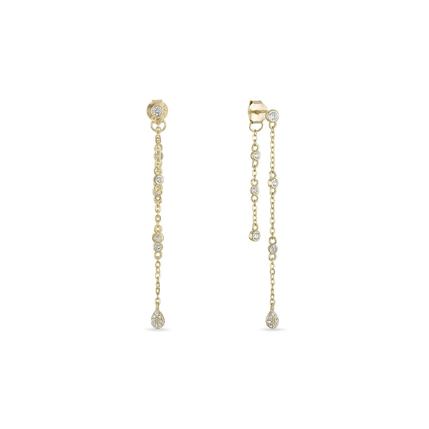 Front & Back Chain Duster Earrings | Embark Fine Jewelry