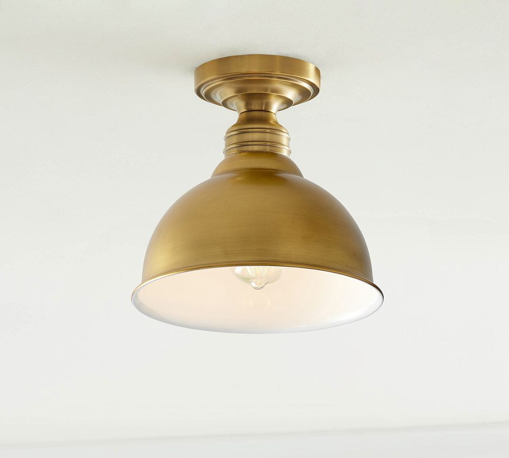 Metal Bell Flush Mount | Pottery Barn (US)