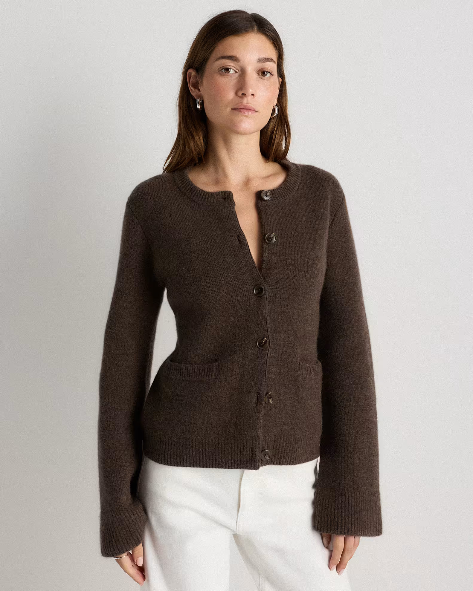 Mongolian Cashmere Structured Cardigan | Quince
