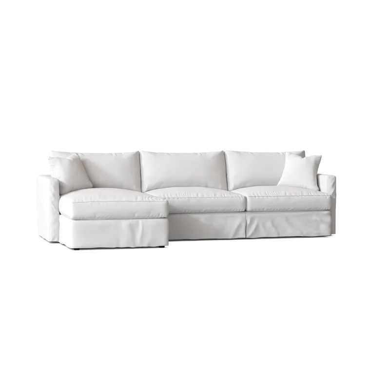 Kian 121" Wide Left Hand Facing Down Cushion Sofa & Chaise | Wayfair North America