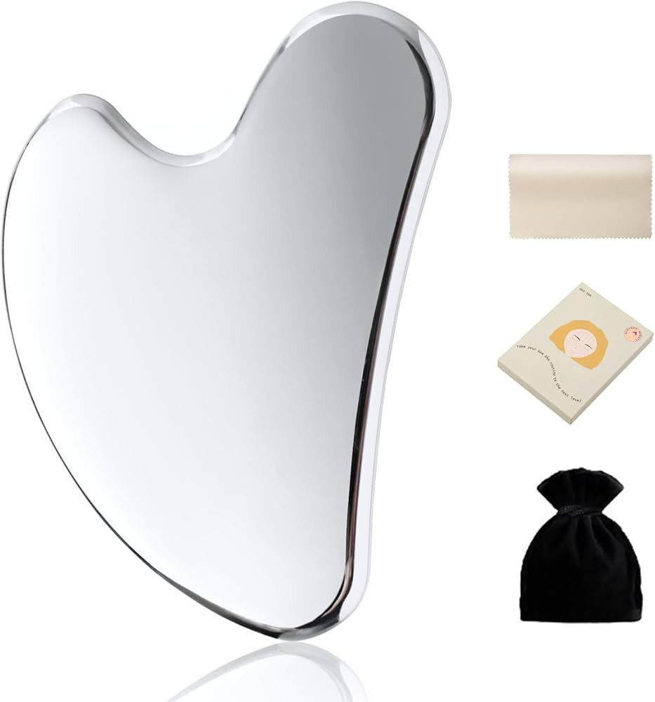 Stainless Steel Gua Sha Facial Tools Mothers Day Gifts for Mom Metal Lymphatic Drainage Massager ... | Amazon (US)