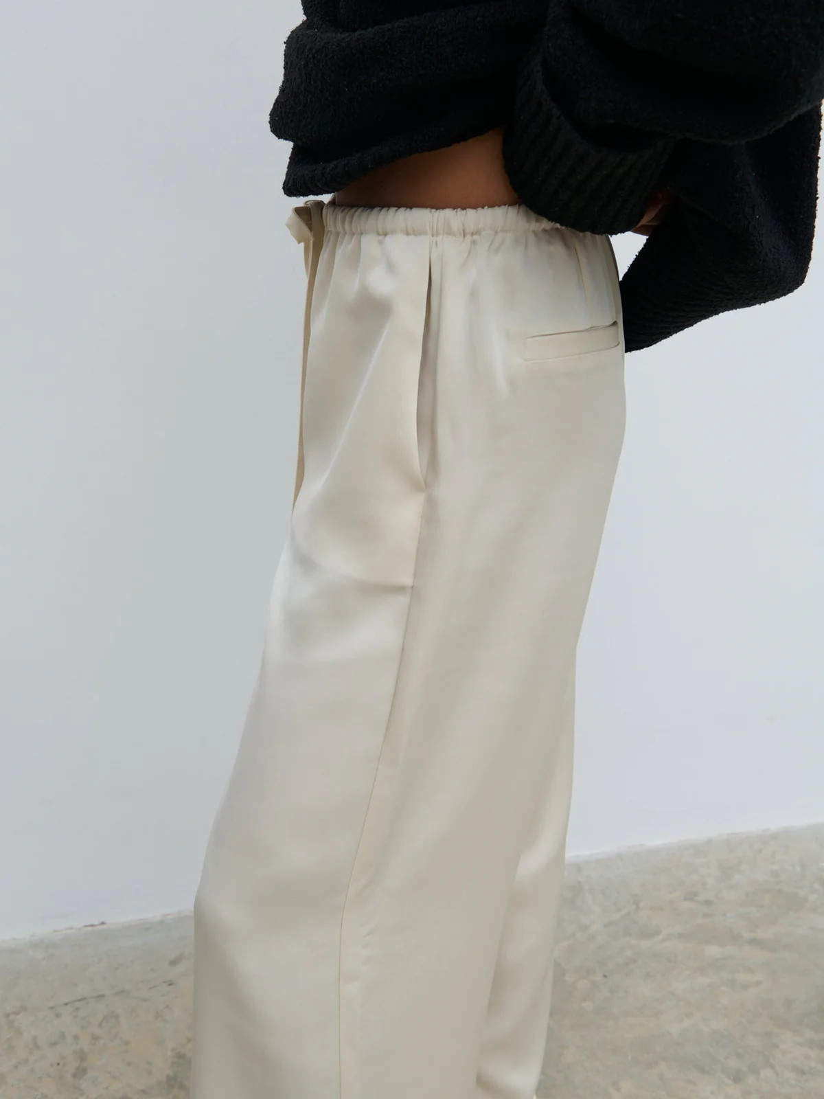 Breya Satin Drawstring Trousers | Pretty Lavish (UK)