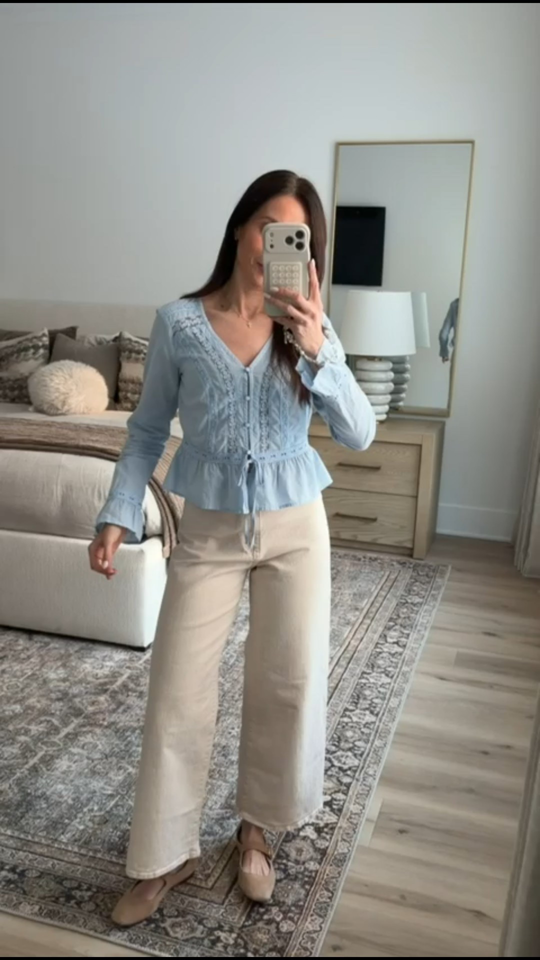 Target new arrivals, feminine style, lace blouse, blue blouse, cute top, spring top, spring outfit, annabrstyle.

#LTKFindsUnder50 #LTKFindsUnder100 #LTKOver40