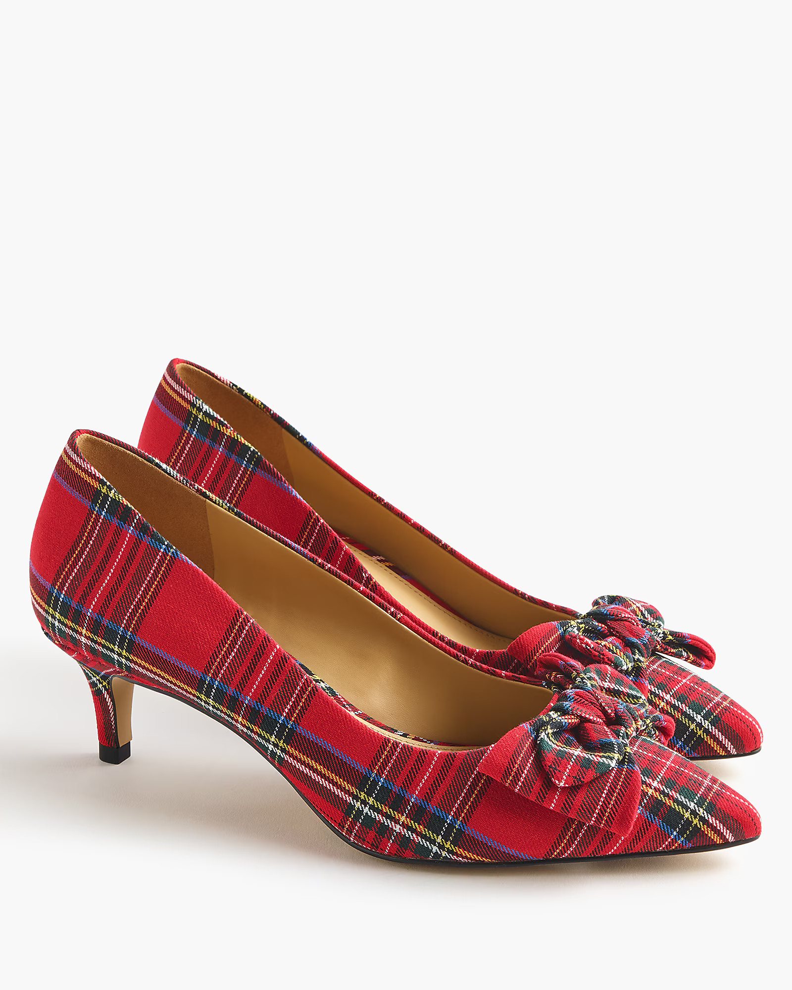 Tartan Esme kitten heels | J.Crew Factory