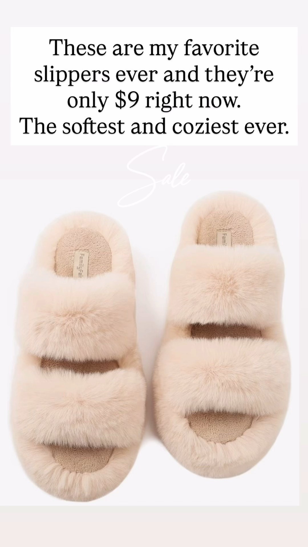 My favorite fluffy slippers are on sale for $9!!

#LTKSaleAlert