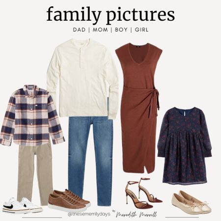 Family pictures outfit idea -
DAD | MOM | BOY | GIRL

#LTKfamily #LTKSeasonal #LTKstyletip