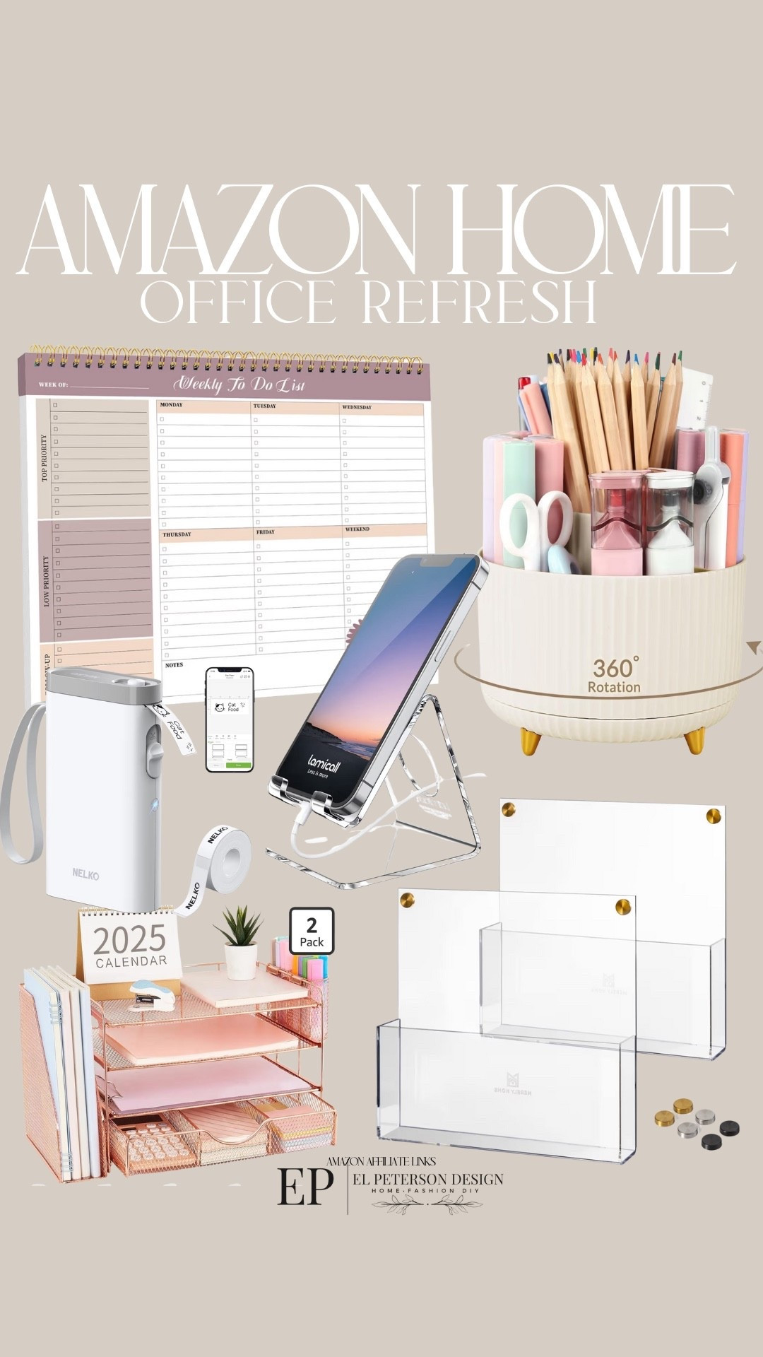 Amazon
Office Refresh 

#LTKHome #LTKFindsUnder100 #LTKFindsUnder50