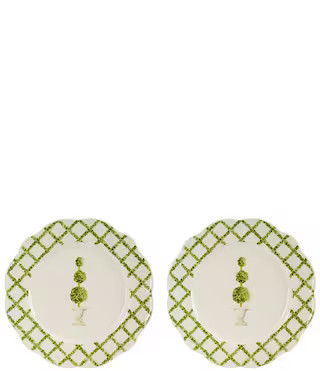 Southern Living Green Top Accent Plates, Set of 2 | Dillard's | Dillard's