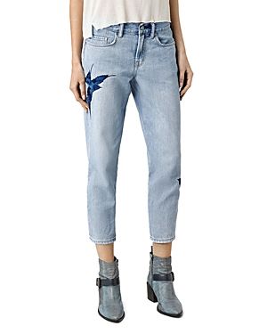 Allsaints Birds Embroidered Jeans in Indigo Blue | Bloomingdale's (UK)