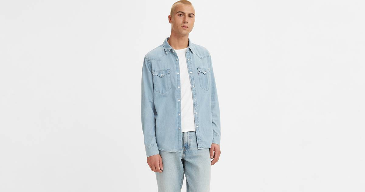 Classic Western Standard Fit Shirt - Light Wash | Levi's® US | LEVI'S (US)