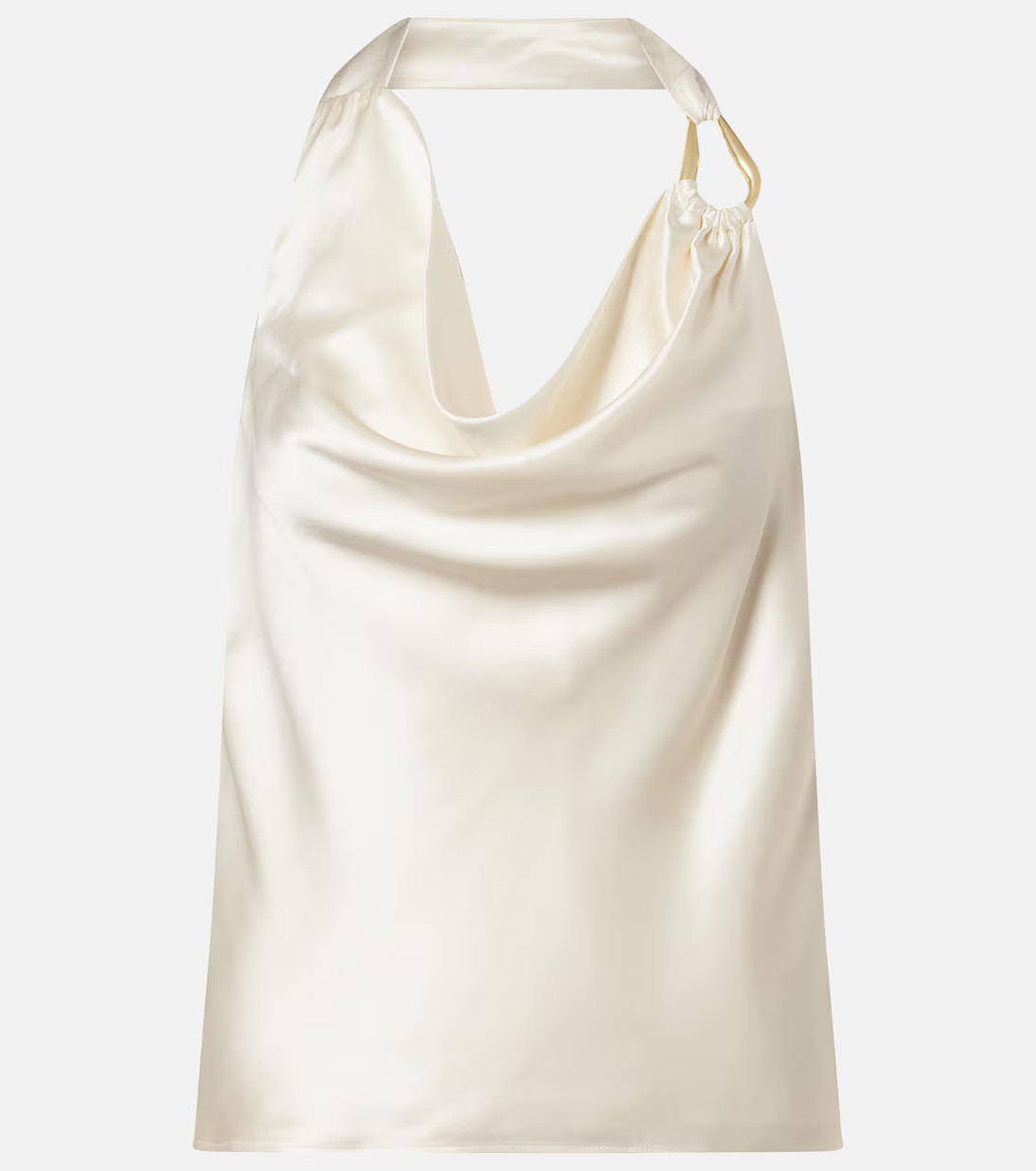 Elise halterneck silk satin top | Mytheresa (UK)