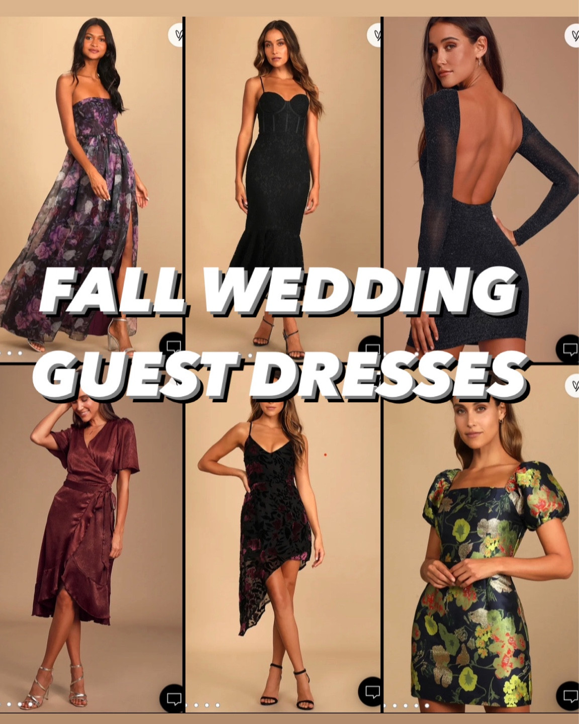 Gorgeous (and budget friendly) fall wedding guest dresses from LuLus! 🫶 

#LTKstyletip #LTKfindsunder100 #LTKwedding