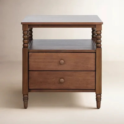 Benbrook Spindle Two Drawer Nightstand | Wayfair North America