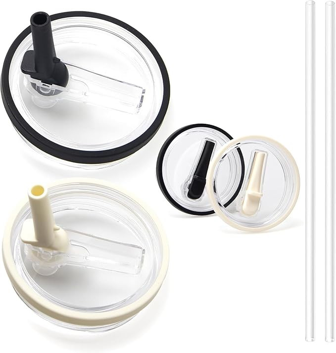2 Pack 40 oz Tumbler Flip Straw Lid Replacement Fit for Stanley Quencher, Leak Proof for Stanley ... | Amazon (US)