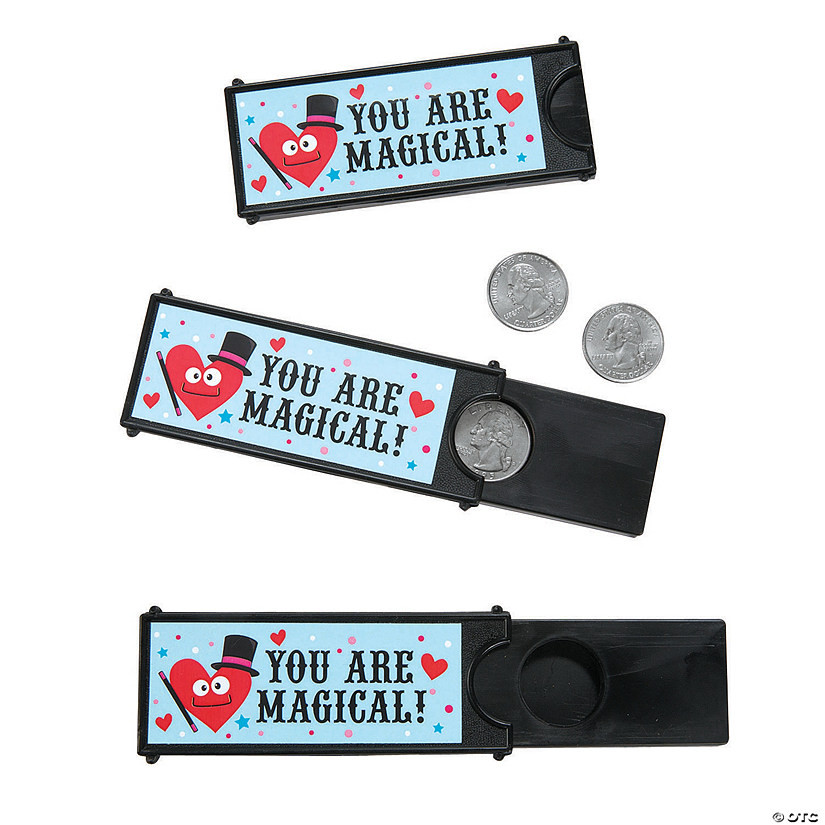 1 1/2" x 4" Valentine's Day Magic Coin Trick Handouts - 12 Pc. | Oriental Trading Company