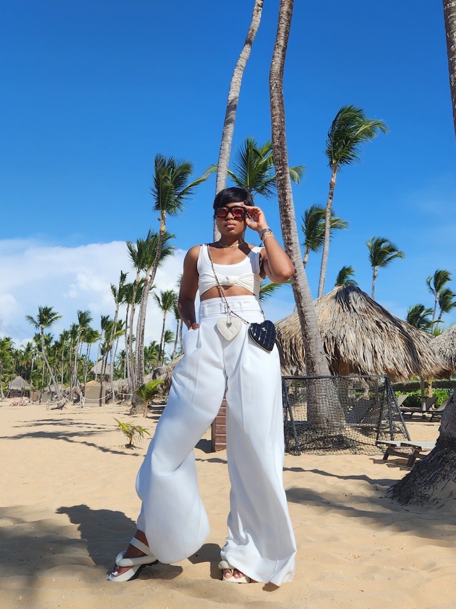 Still on the summer white vibe wearing monochromatic white look on vacation 
📌 P.S. Shoes on sale, limited sizes 🤍

 #vacationoutfits #whatiworethisweek #allwhiteoutfit #summerwhites 

#LTKSeasonal #LTKtravel #LTKsalealert