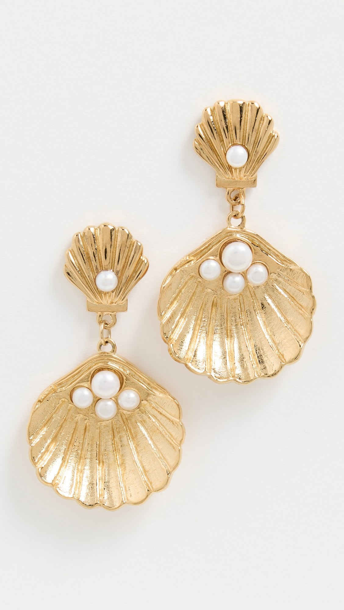 MAYAMAR Seashell Pearl Earrings | Shopbop | Shopbop