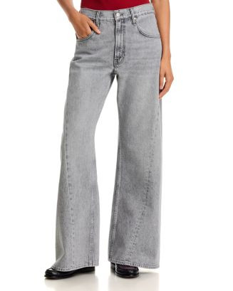 The Lemon Twist Sneak High Rise Wide Leg Jeans in Rocky Road | Bloomingdale's (US)