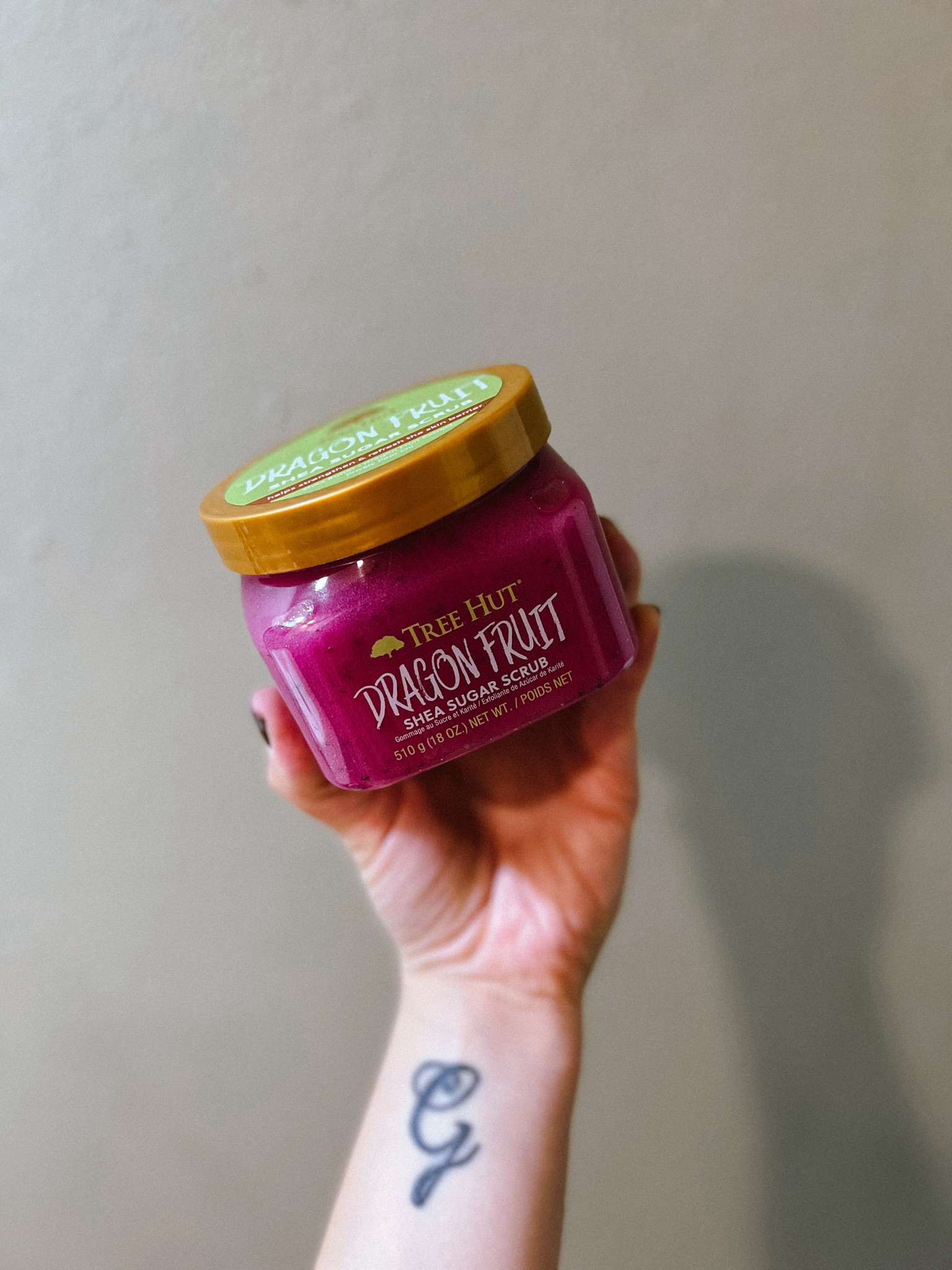 My absolute favorite!! Tree Hut Dragon Fruit Shea Sugar Scrub

Exfoliating body scrub removes dull, dry skin to reveal glowing, soft, smooth skin ! And that smell, omg! 

#scrub #bodyscrub #treehut 

#LTKBeauty #LTKGiftGuide #LTKSwim