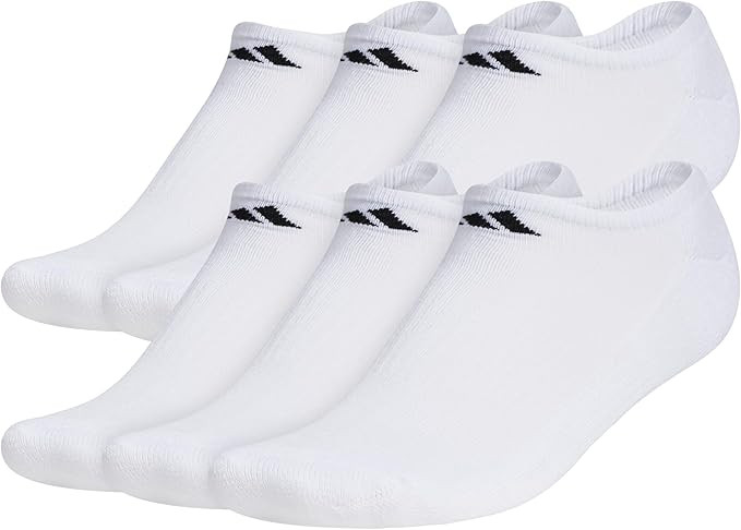 adidas Men's Athletic Cushioned No Show Socks (6 Pairs) Durable & Comfortable | Amazon (US)
