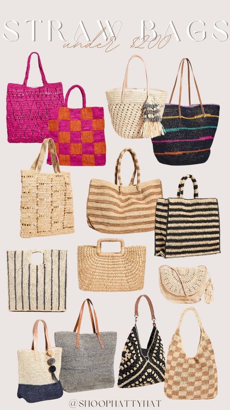 Straw bags - beach bags - spring handbags - vacation bags - beach tote - resort style - vacation outfit - vacation accessories 

#LTKstyletip #LTKSeasonal
